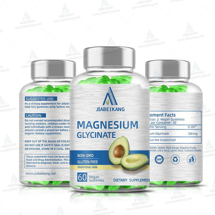 Magnesium Glycinate Gummies 400mg, Sugar Free Gummies with Magnesium L-Threonate 200mg - Magnesium Supplement Chewable Gummies for Women & Men Vegan, Organic Gummies 60 Count - Capsule Gummy Manufacturer