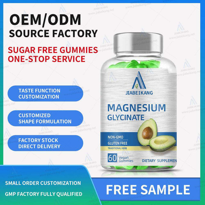 Magnesium Glycinate Gummies 400mg, Sugar Free Gummies with Magnesium L-Threonate 200mg - Magnesium Supplement Chewable Gummies for Women & Men Vegan, Organic Gummies 60 Count - Capsule Gummy Manufacturer