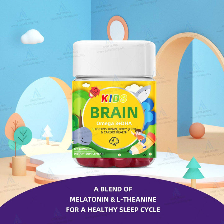 Omega+DHA Gummies for Kids & Teens, Brain Gummies for Memory and Focus, Omega 3 for Kids Supports Vision, Heart Health, Clarity, Attention | Vegetarian, Non-GMO - Capsule Gummy Manufacturer
