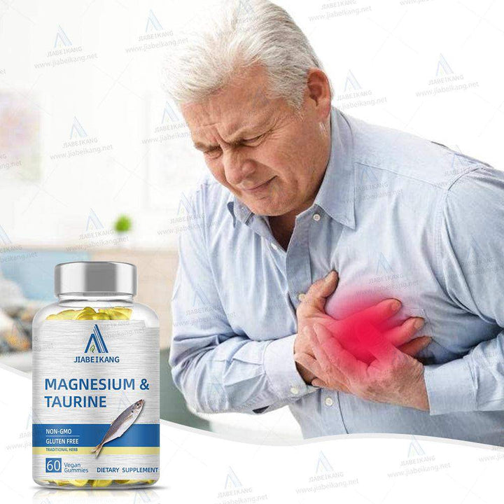Magnesium Taurate Gummies 1800mg, Magnesium Taurate Supplement, High Absorption Magnesium Taurate chewable for Kid and Adults, Muscle and Heart Health Support, Vegan, Gluten Free, 60 Counts - Capsule Gummy Manufacturer
