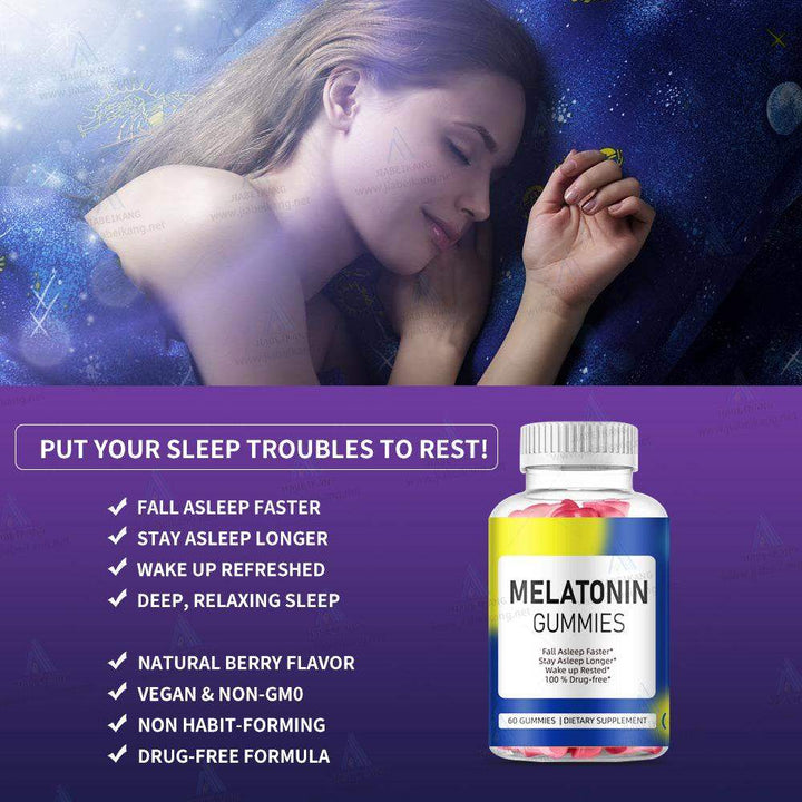 Custom Max Strength Melatonin Gummy Supplements Strawberry Flavored 10 mg Melatonin Sleep Supplements America’s Number 1 Gummy Vitamin Brand - Capsule Gummy Manufacturer