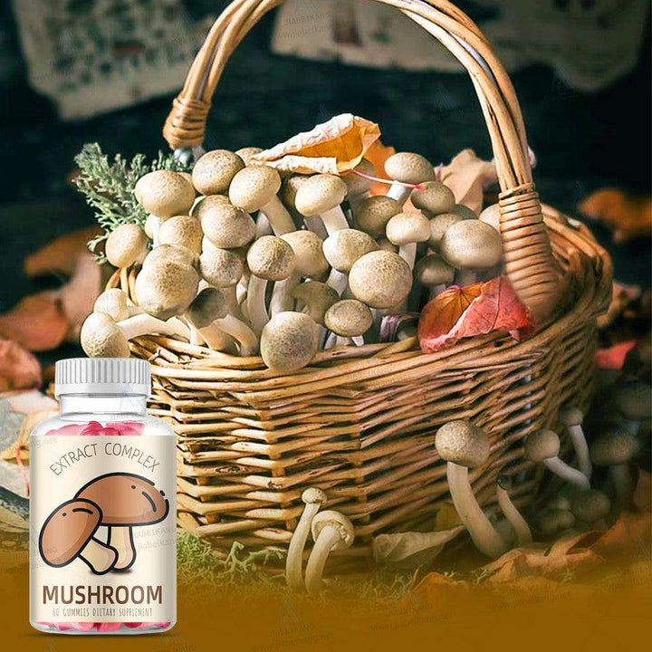 Mushroom Gummies | Delicious Apple | 60 Servings | Relaxation Mushroom Gummies for Adults | Super Mushroom Daily Gummies to Support Sleep & Stress Relief - Capsule Gummy Manufacturer
