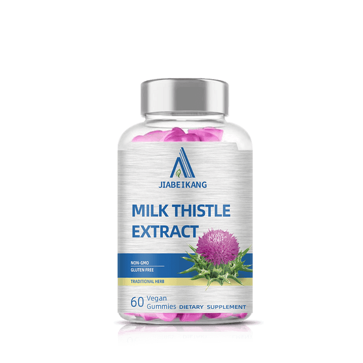 Milk Thistle Gummies - 3000 mg Equivalent - Liver Detox & Anti Oxidant Health - Min. 80% Silymarin Flavonoids - 60 Pectin Based Gummies - Capsule Gummy Manufacturer