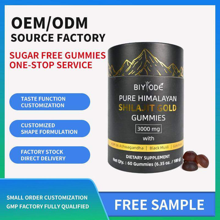 Custom Supplements Shilajit Gummies Adult for Health - Capsule Gummy Manufacturer