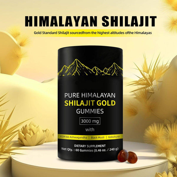 Pure Himalayan Shilajit Gummies Custom 60 Gummies - Capsule Gummy Manufacturer