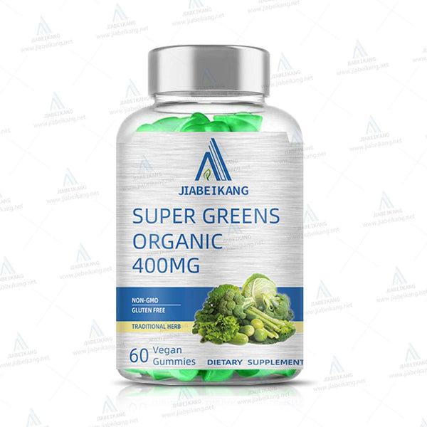 Supergreens Gummies - Daily Green Superfoods Supplement with Spinach, Broccoli, Moringa, Beet Root, Celery, Green Tea, & Acai for Immunity Support - Natural Raspberry Flavor, 60 Supergreen Gummies - Capsule Gummy Manufacturer